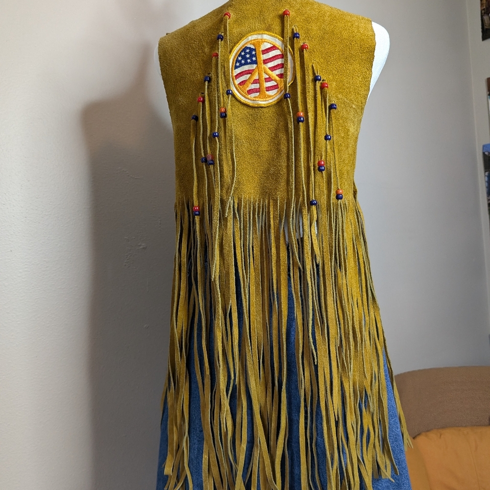 Handmade 1970s leather vest - Picture 9 of 9